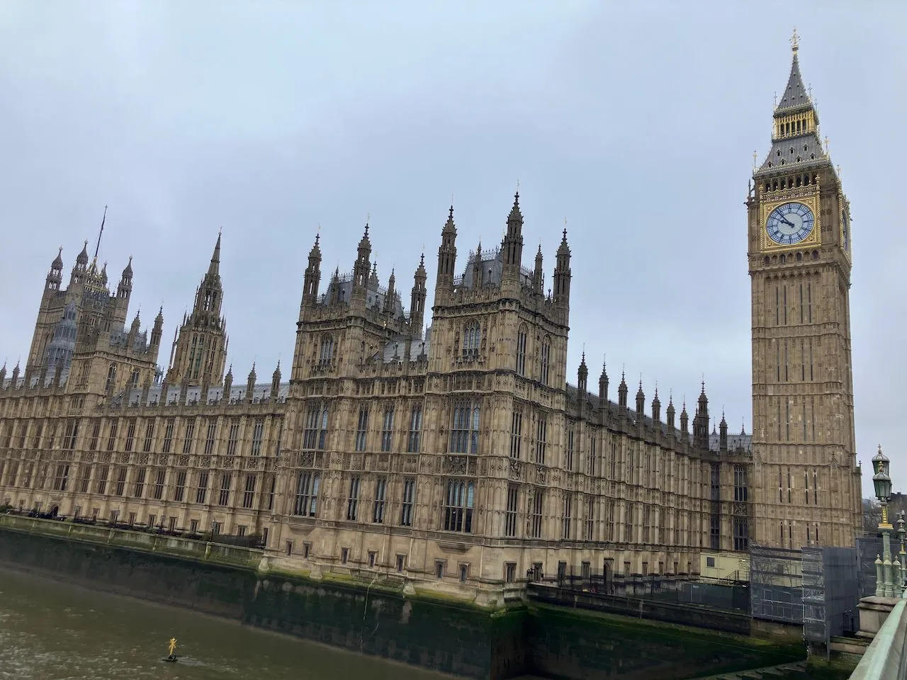 The Houses of Parliament and the Elizabeth Tower (Big Ben) in Westminster